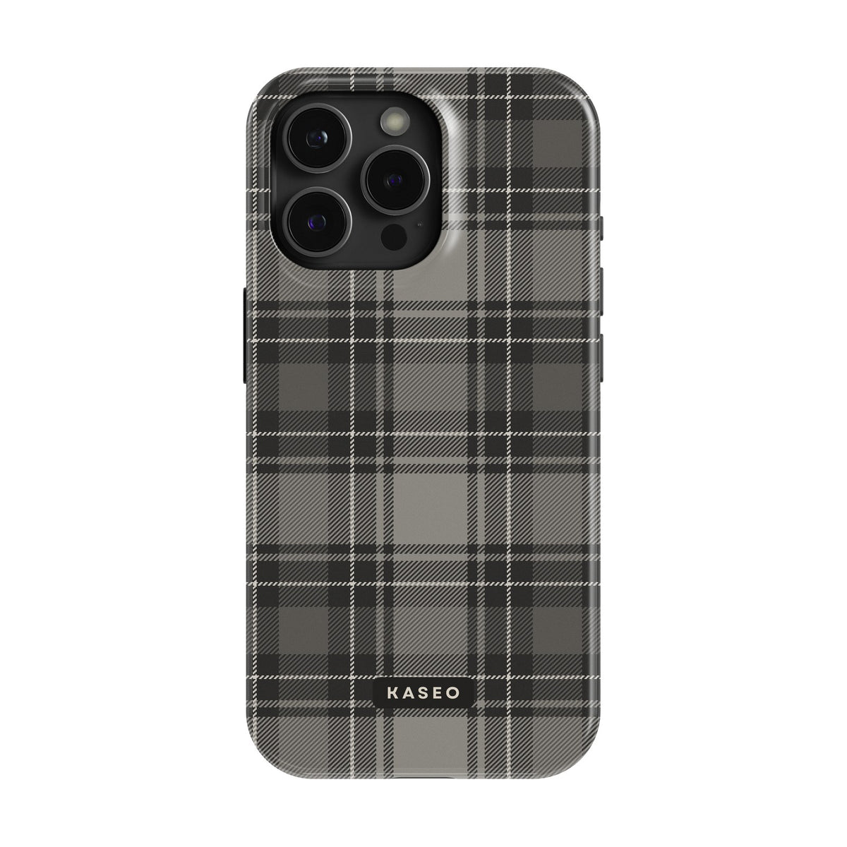 Grey Tartan case - iPhone 15 Pro Max