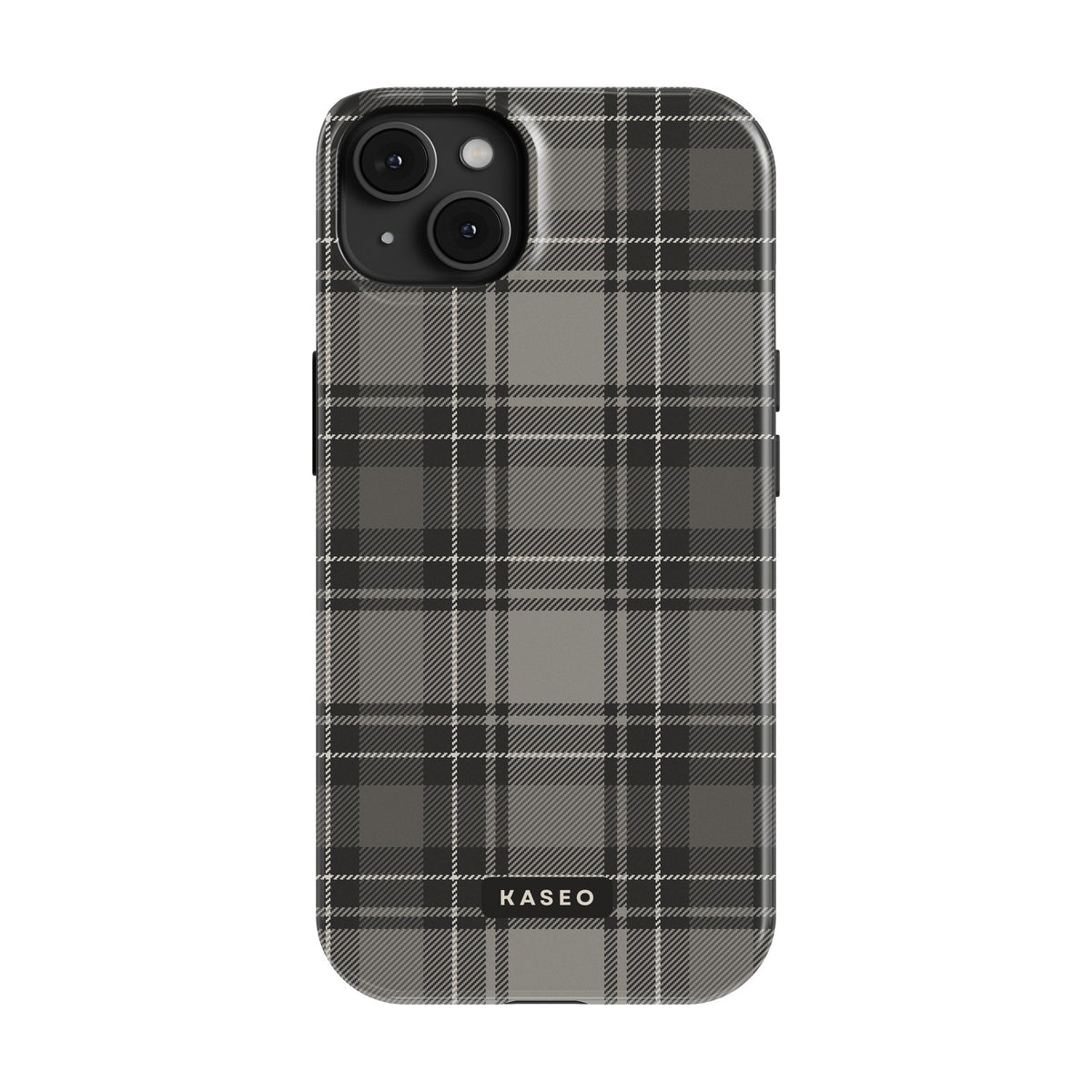 Grey Tartan case - iPhone 14 Plus
