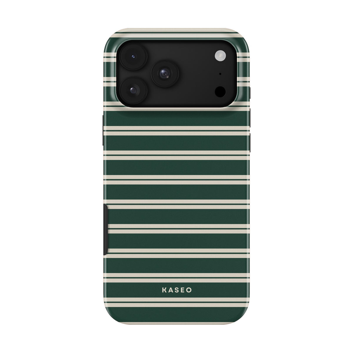 Bottle Green Stripe case - iPhone 18 Pro