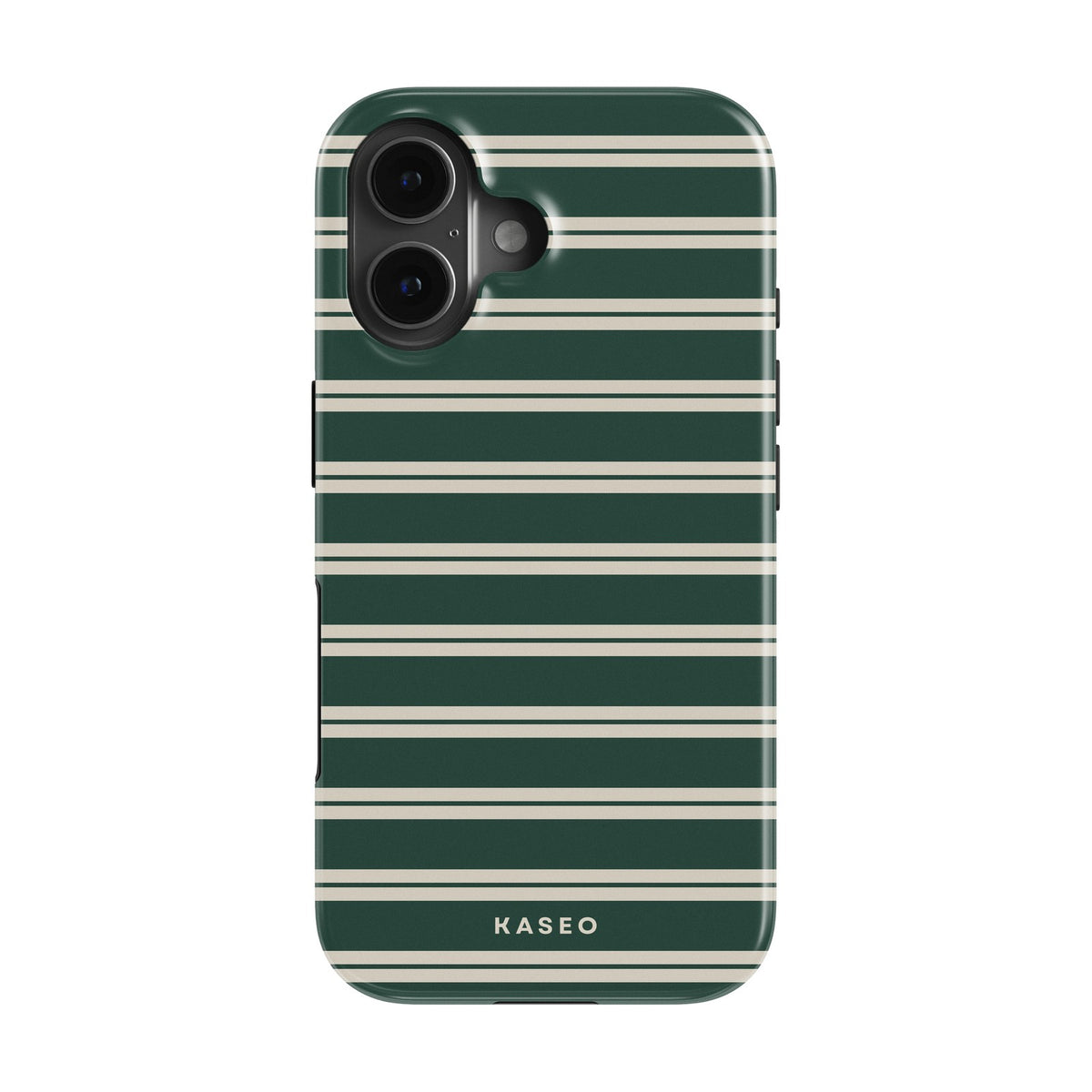 Bottle Green Stripe case - iPhone 17