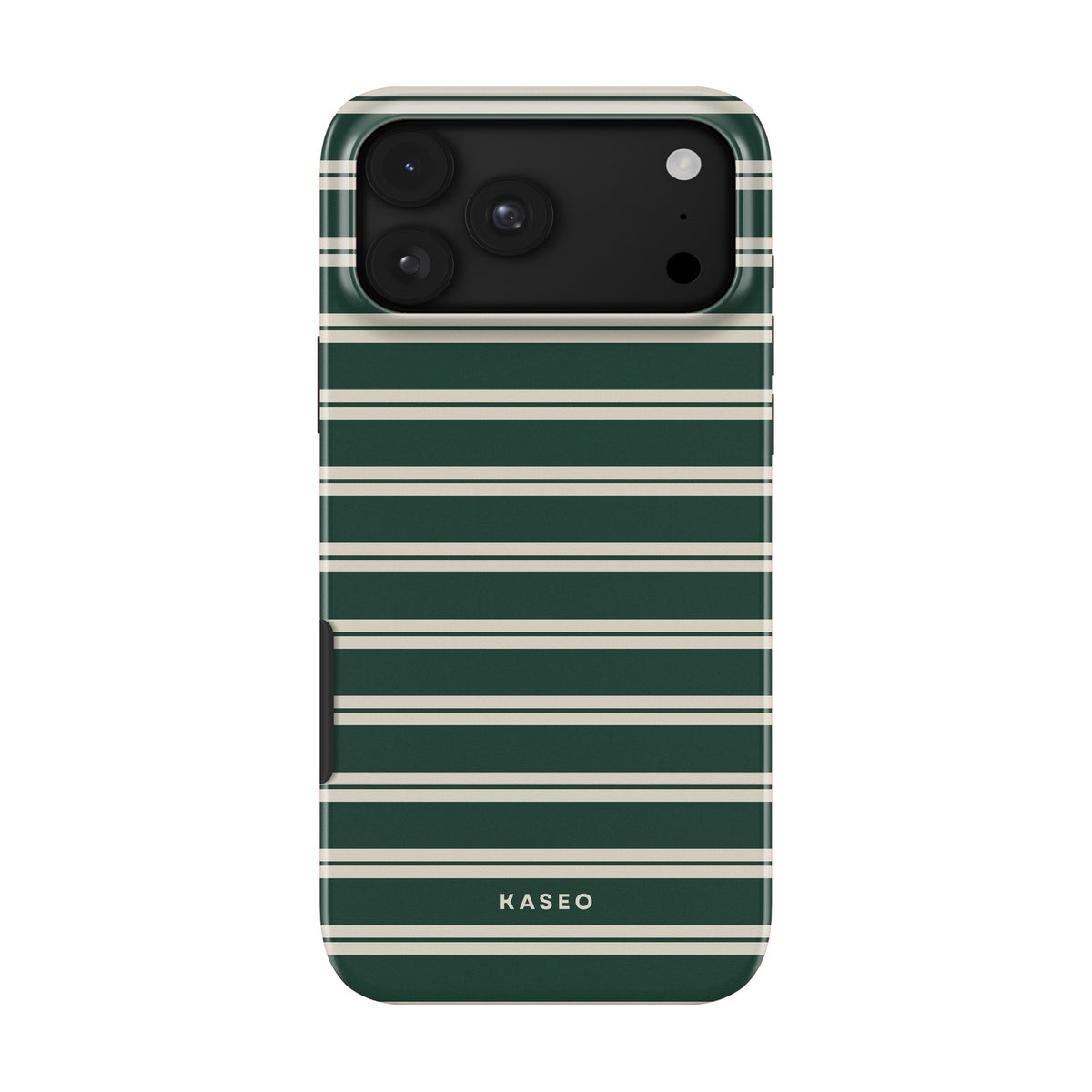 Bottle Green Stripe case - iPhone 17 Pro Max