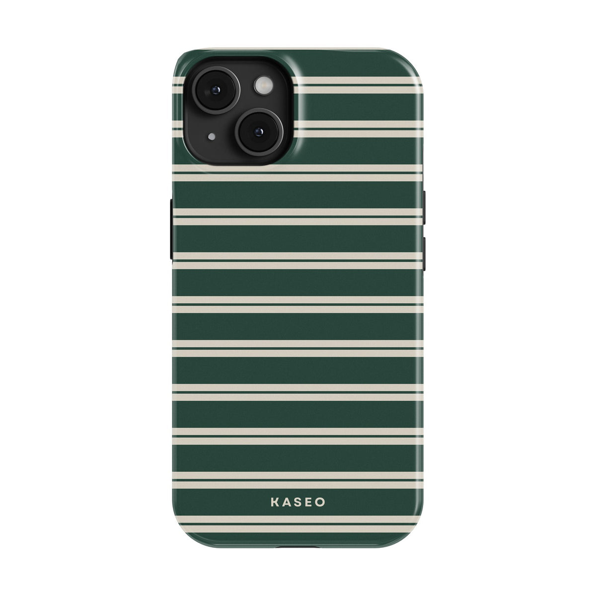Bottle Green Stripe case - iPhone 14