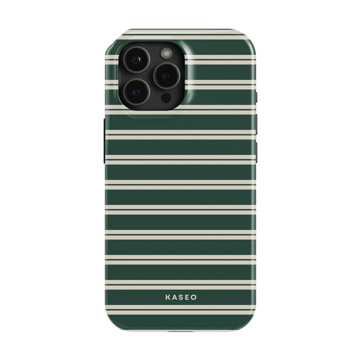 Bottle Green Stripe case - iPhone 13 Pro Max