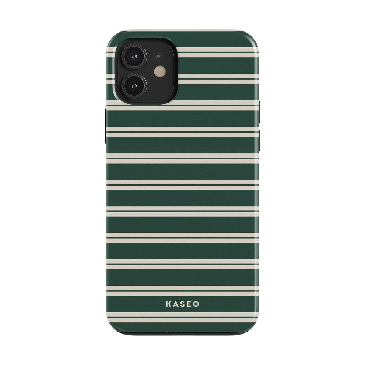 Bottle Green Stripe case - iPhone 12