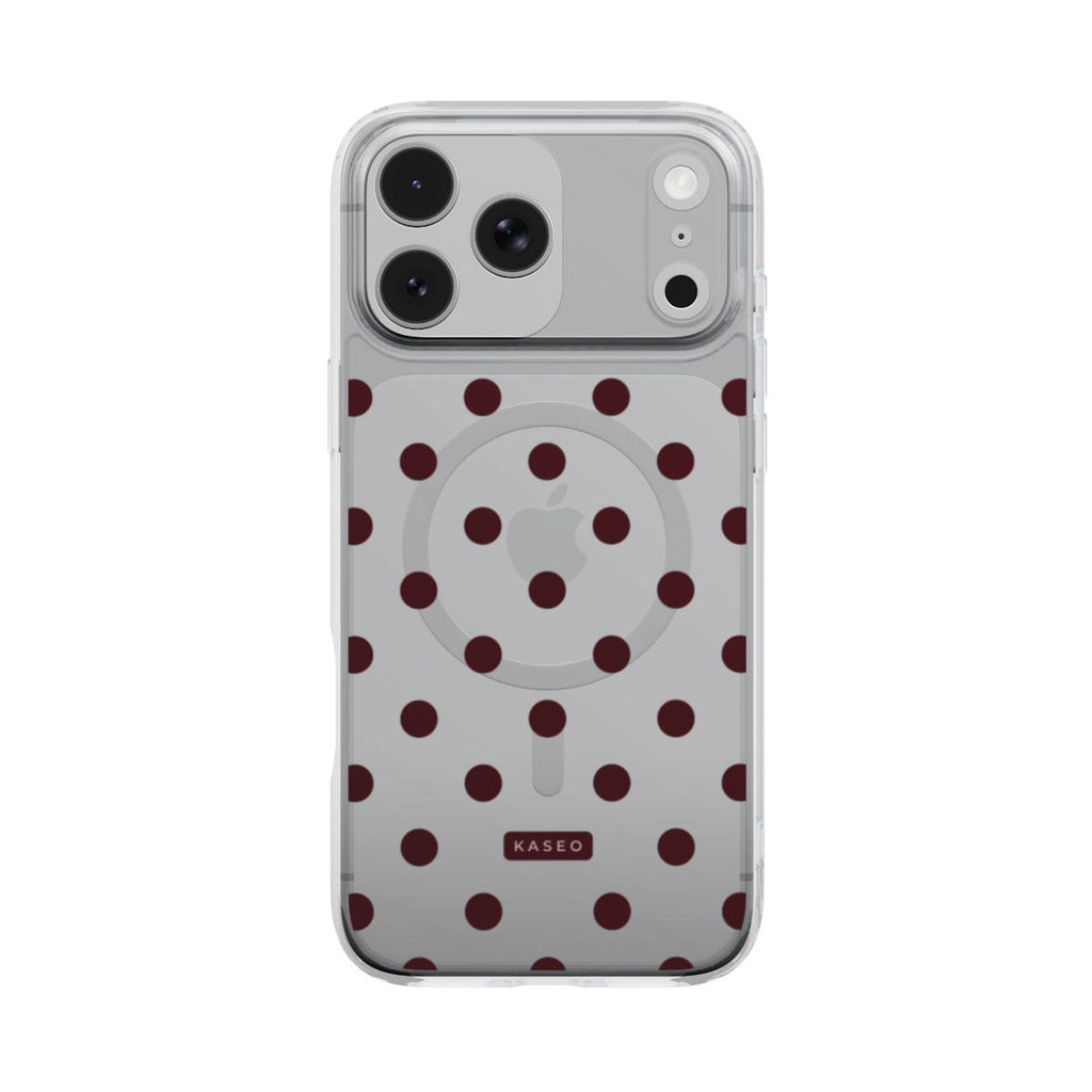 Wine Dots - MagSafe Clear Phone Case