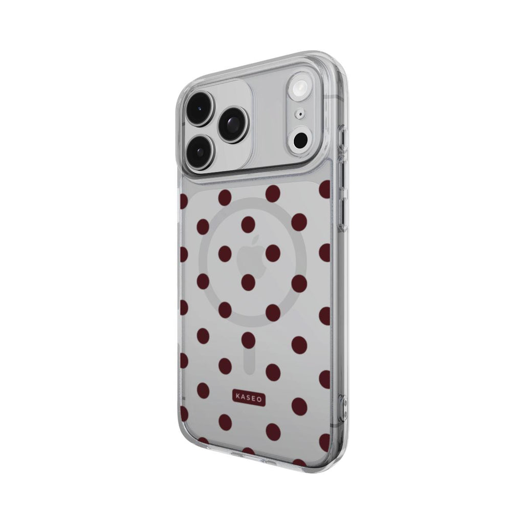 Wine Dots - MagSafe Clear Phone Case