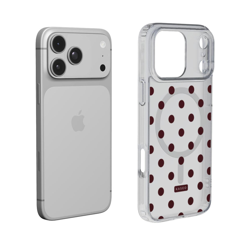 Wine Dots - MagSafe Clear Phone Case