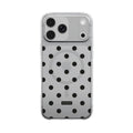 Black Dots - MagSafe Clear Phone Case