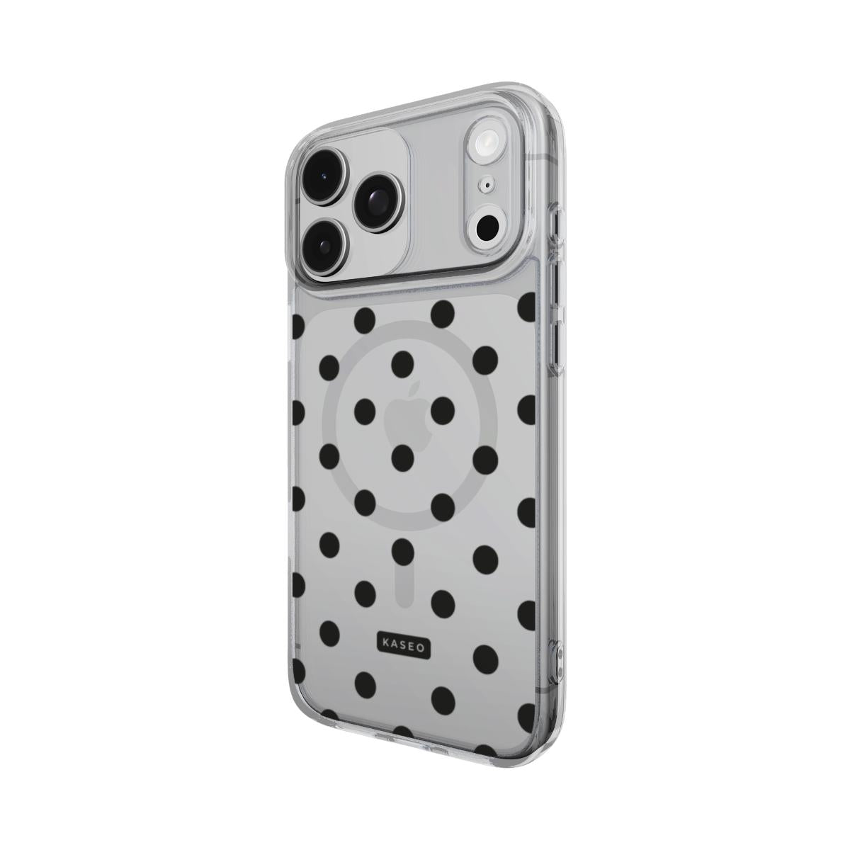 Black Dots - MagSafe Clear Phone Case