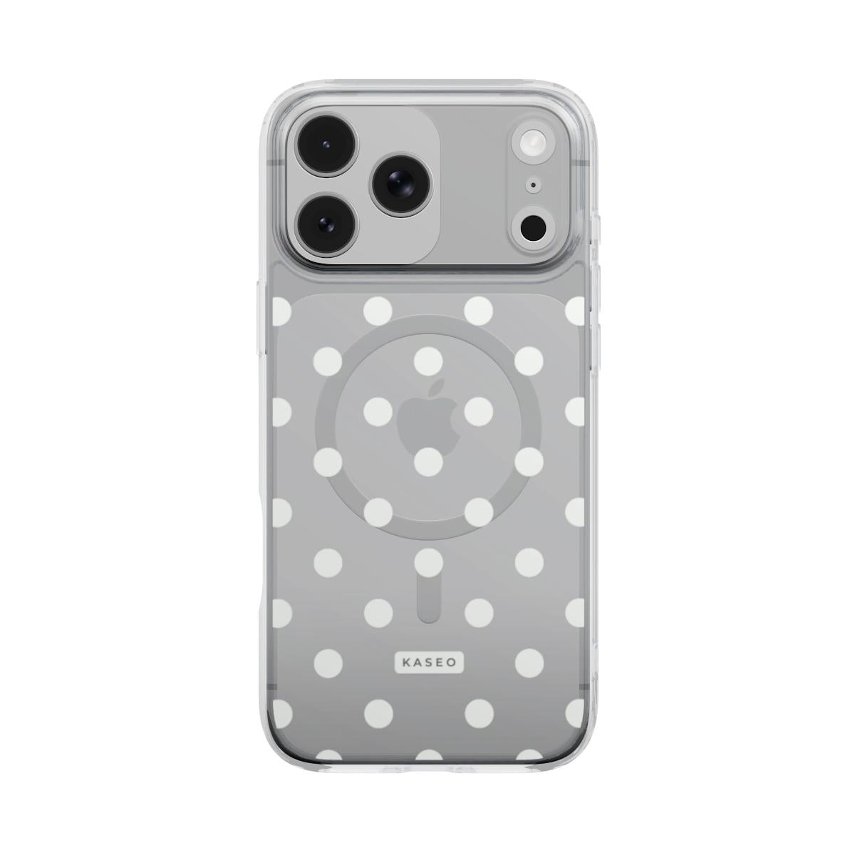 White Dots - MagSafe Clear Phone Case