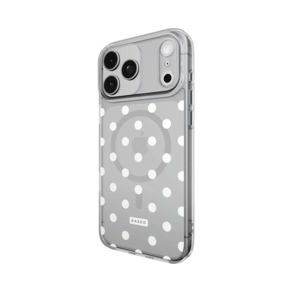 White Dots - MagSafe Clear Phone Case