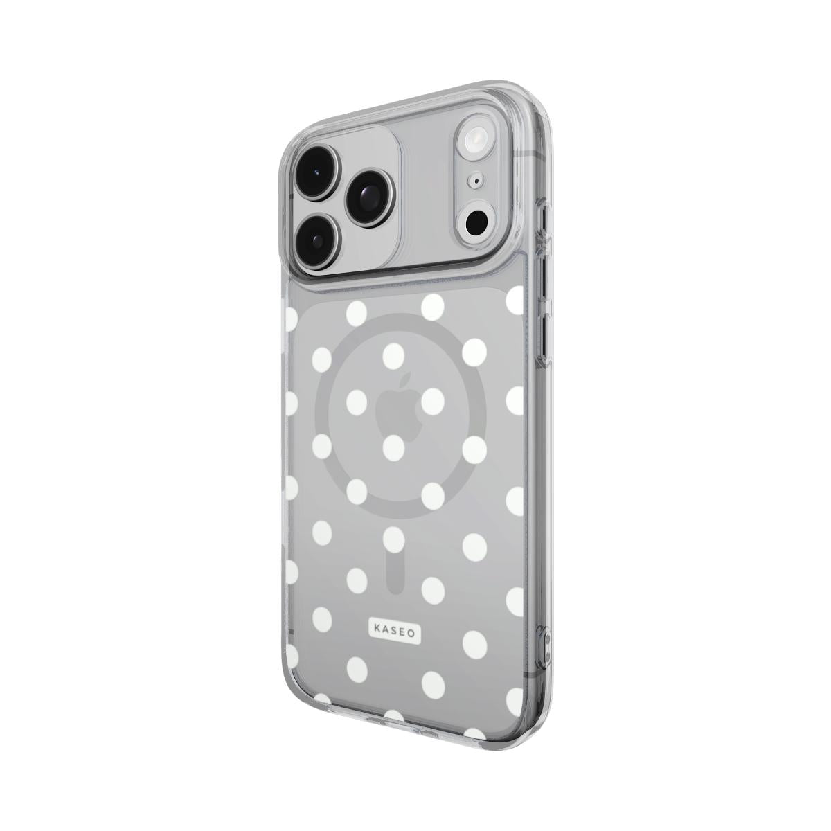 White Dots - MagSafe Clear Phone Case