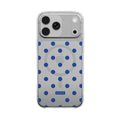 Cobalt Dots - MagSafe Clear Phone Case
