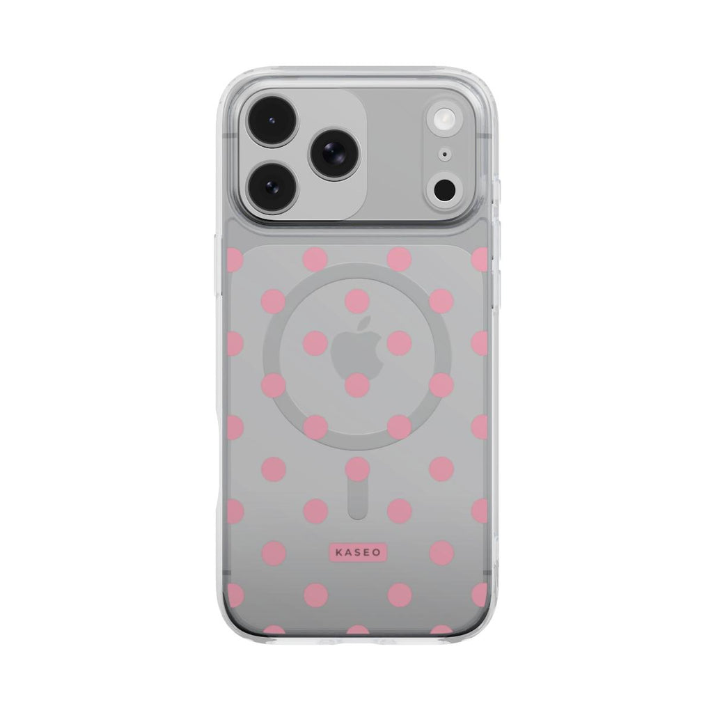 Blush Dots - MagSafe Clear Phone Case