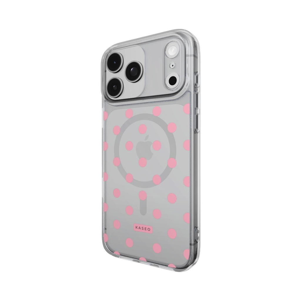 Blush Dots - MagSafe Clear Phone Case