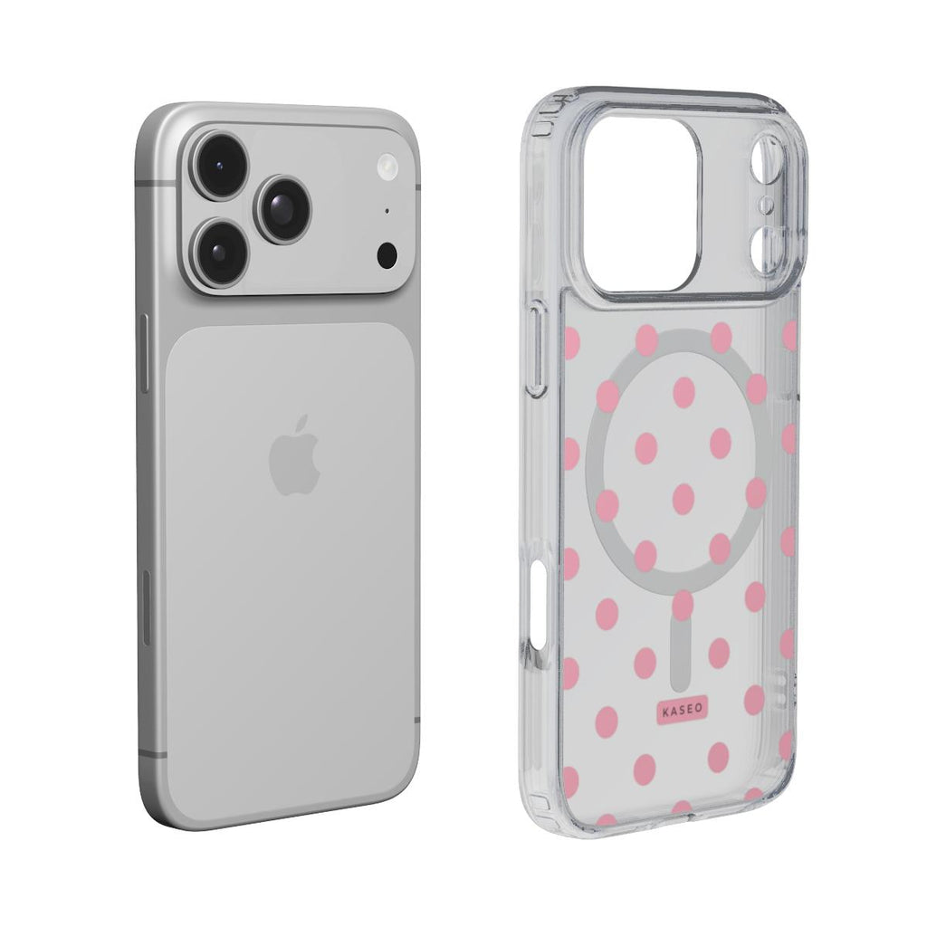 Blush Dots - MagSafe Clear Phone Case