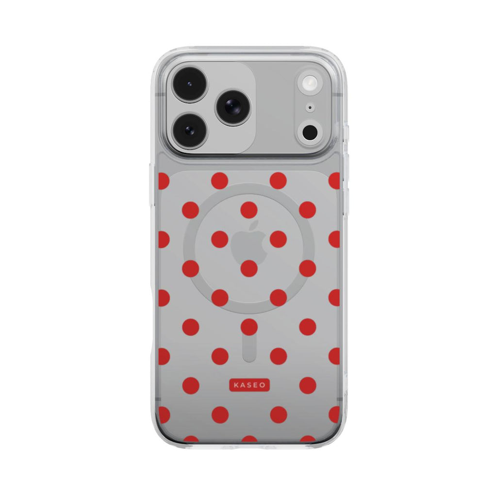 Cherry Dots - MagSafe Clear Phone Case