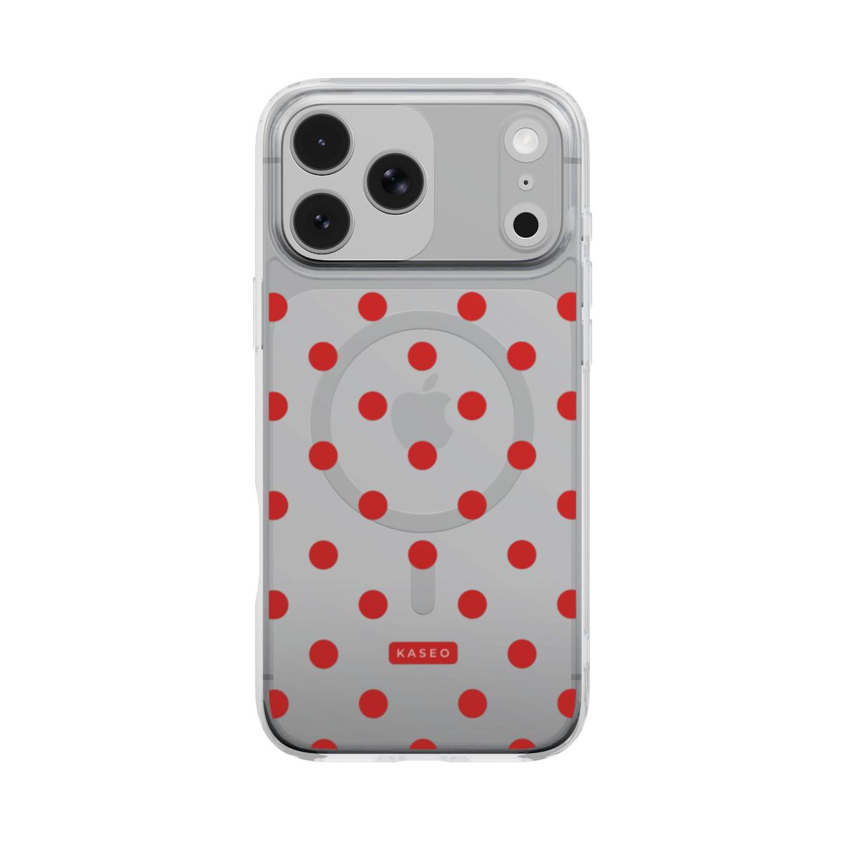 Cherry Dots - MagSafe Clear Phone Case