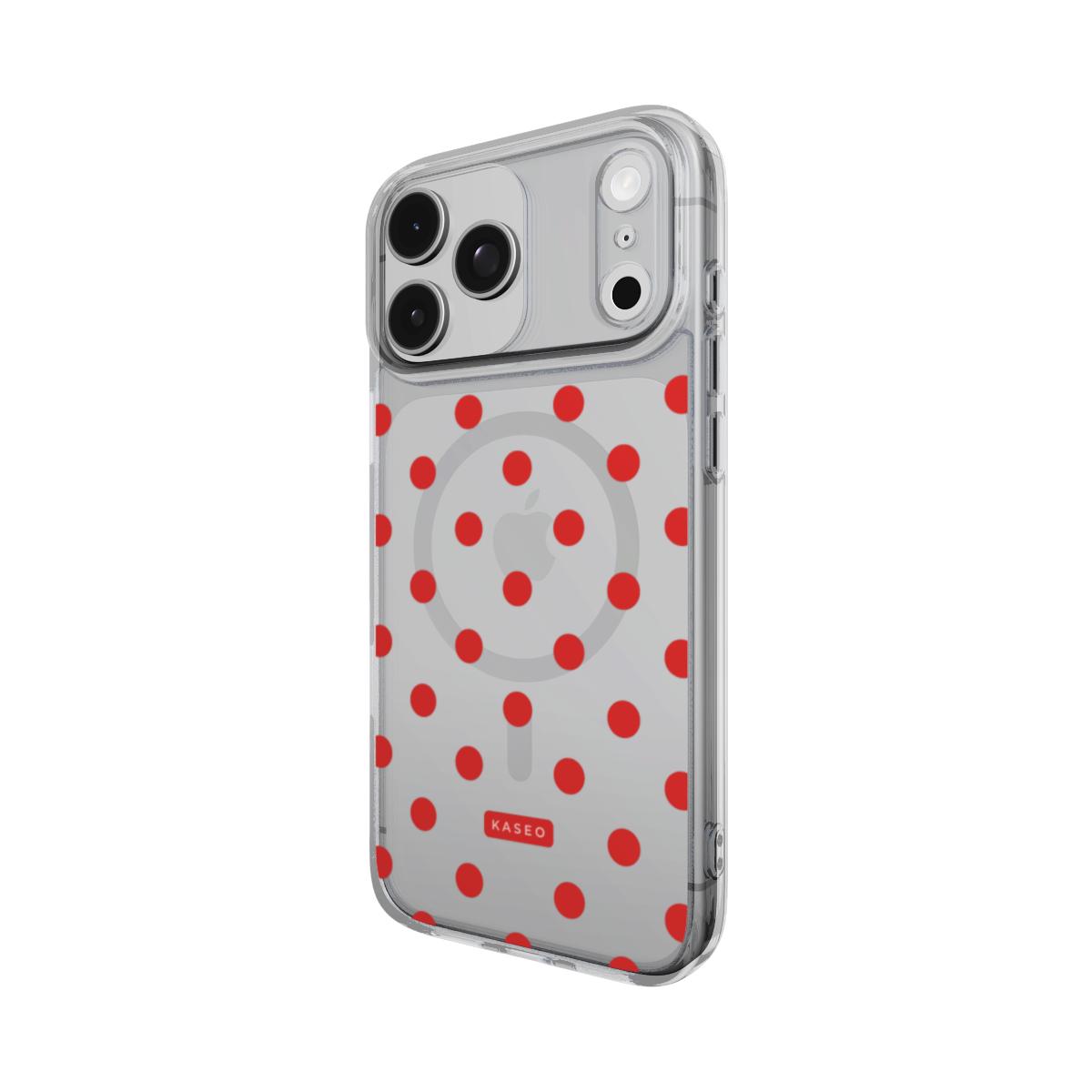 Cherry Dots - MagSafe Clear Phone Case