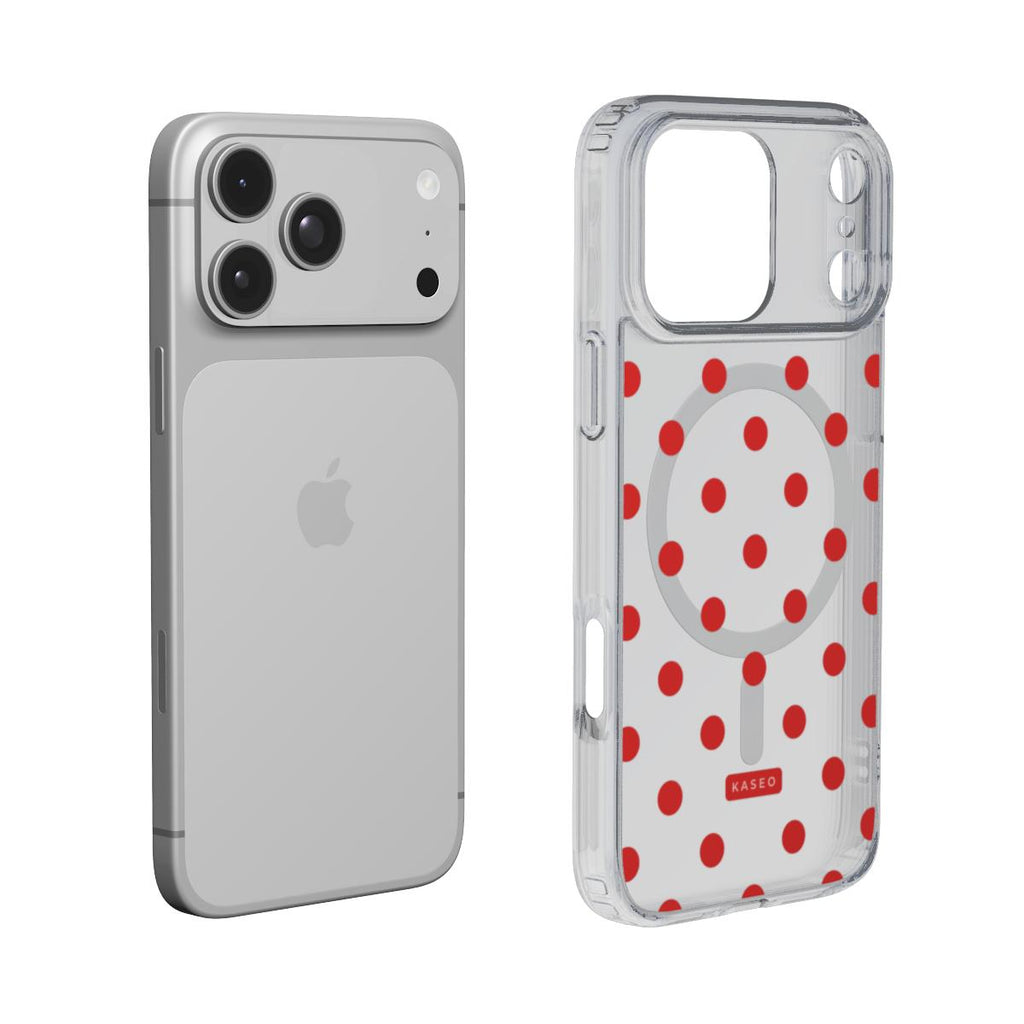 Cherry Dots - MagSafe Clear Phone Case