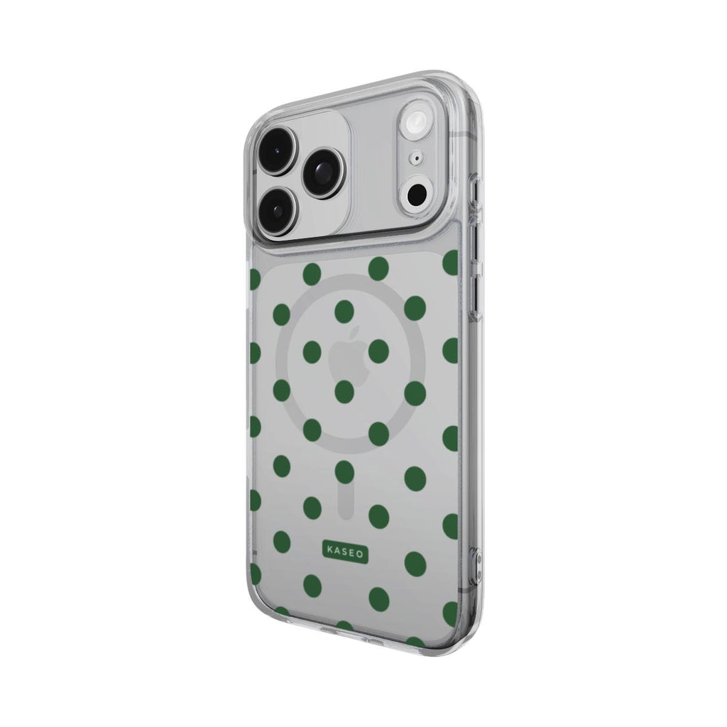 Green Dots - MagSafe Clear Phone Case