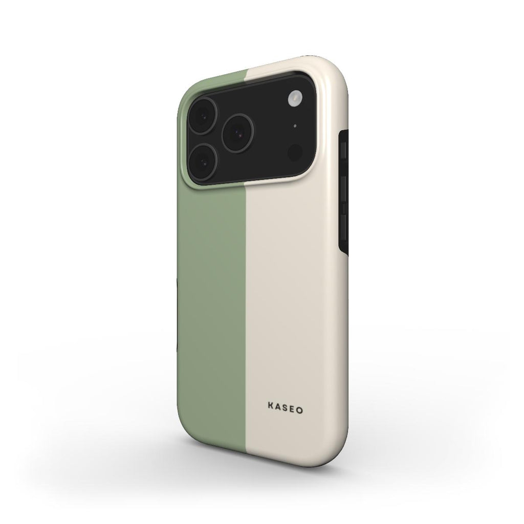 Sage & Cream Split - MagSafe Tough Phone Case