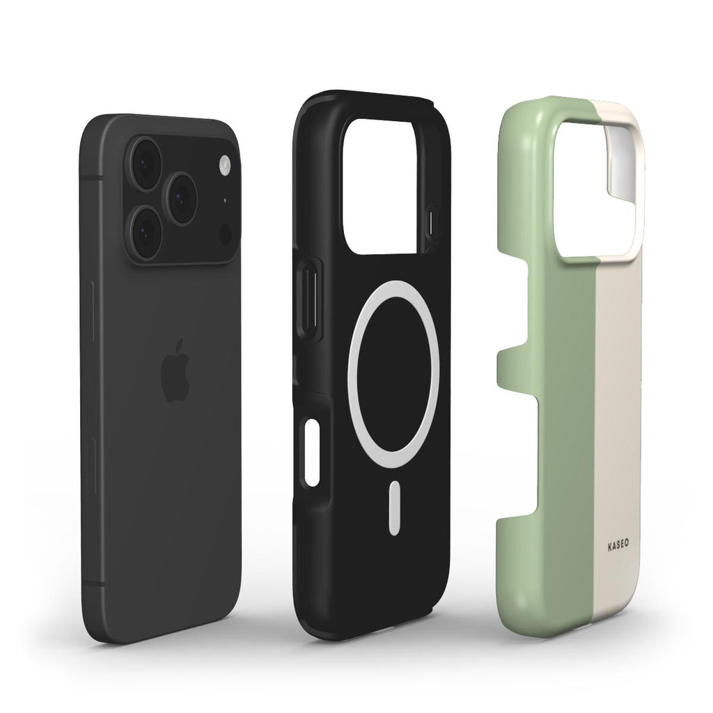 Sage & Cream Split - MagSafe Tough Phone Case
