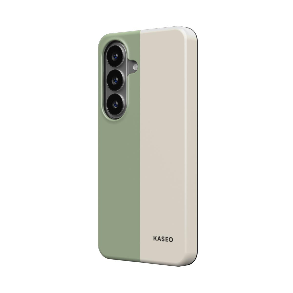 Sage & Cream Split - Android Tough Phone Case
