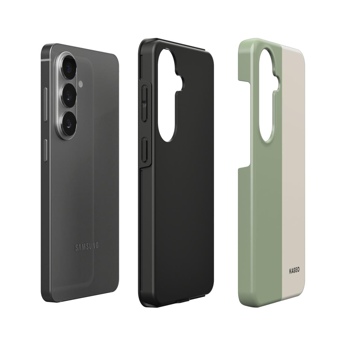 Sage & Cream Split - Android Tough Phone Case