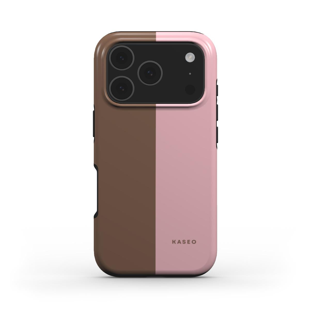 Mocha & Blush Split - MagSafe Tough Phone Case