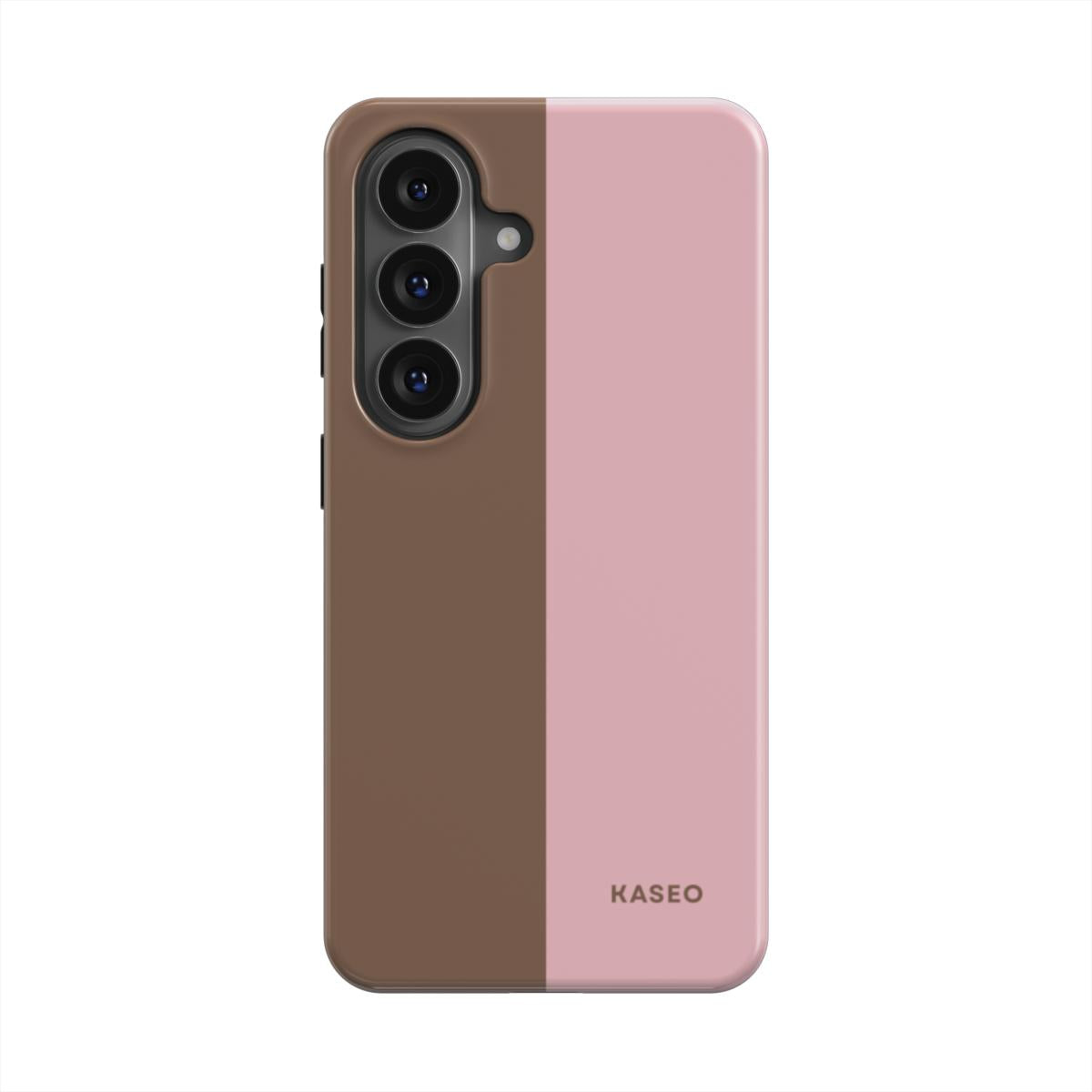 Mocha & Blush Split - Android Tough Phone Case
