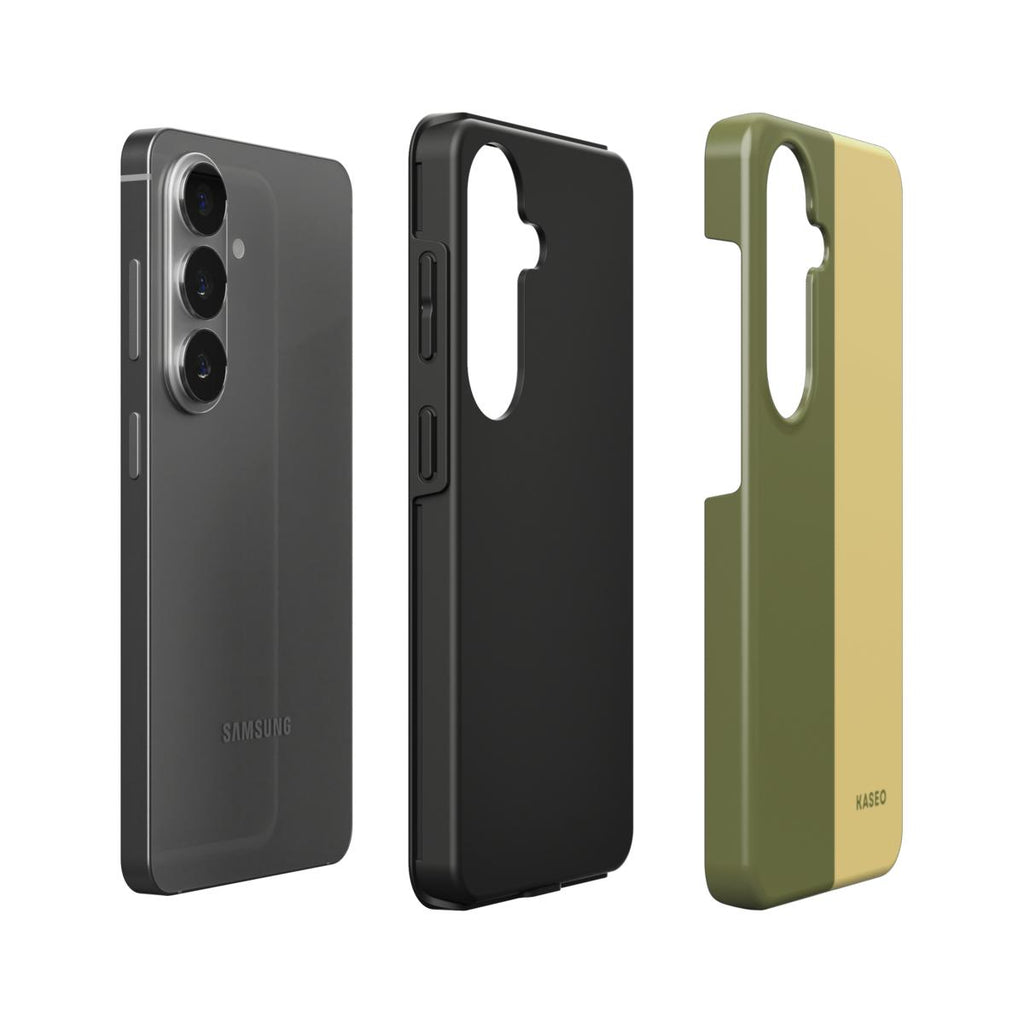 Olive & Butter Split - Android Tough Phone Case