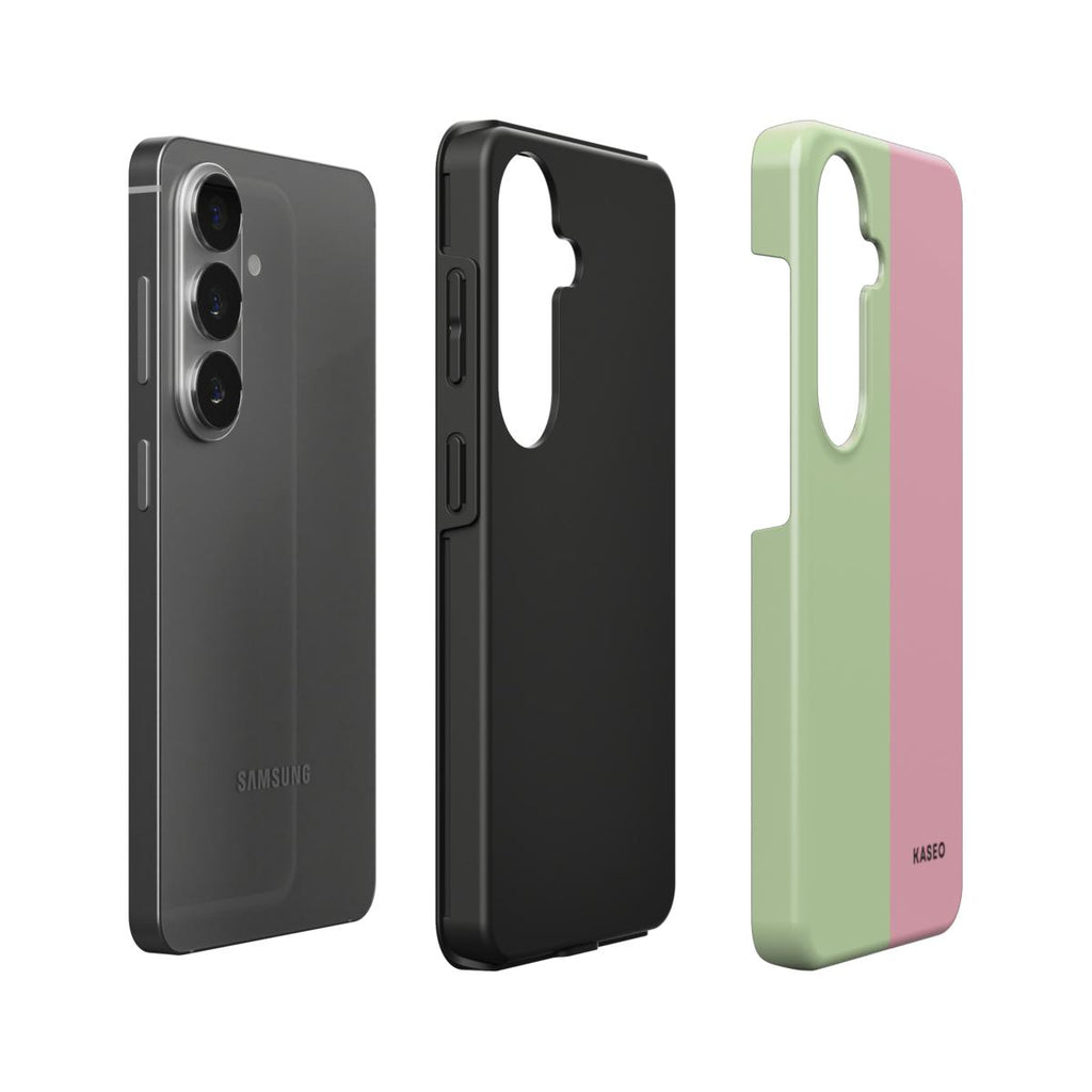 Pistachio & Rose Split - Android Tough Phone Case