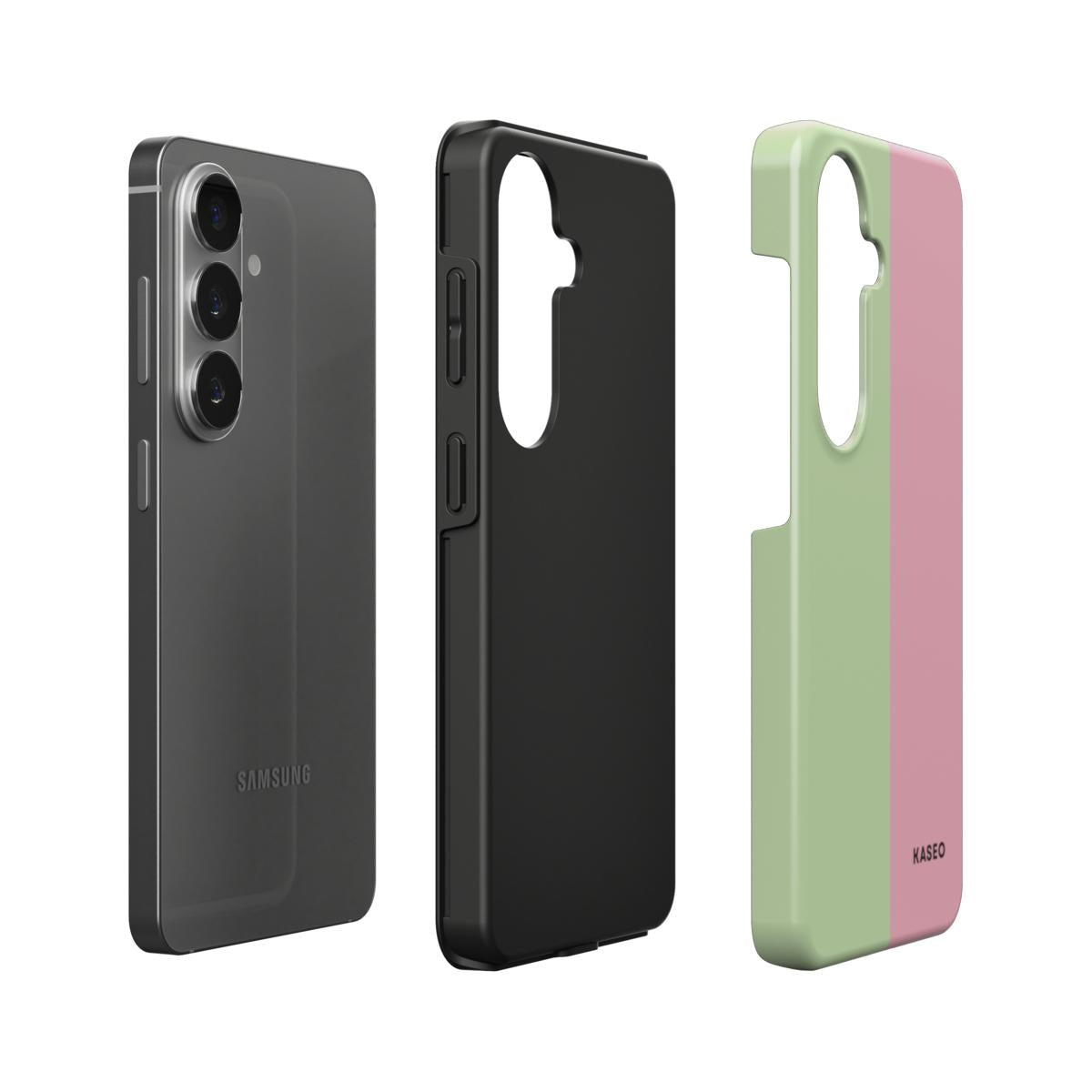 Pistachio & Rose Split - Android Tough Phone Case