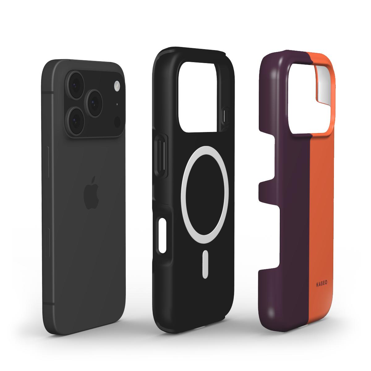Plum & Persimmon Split - MagSafe Tough Phone Case