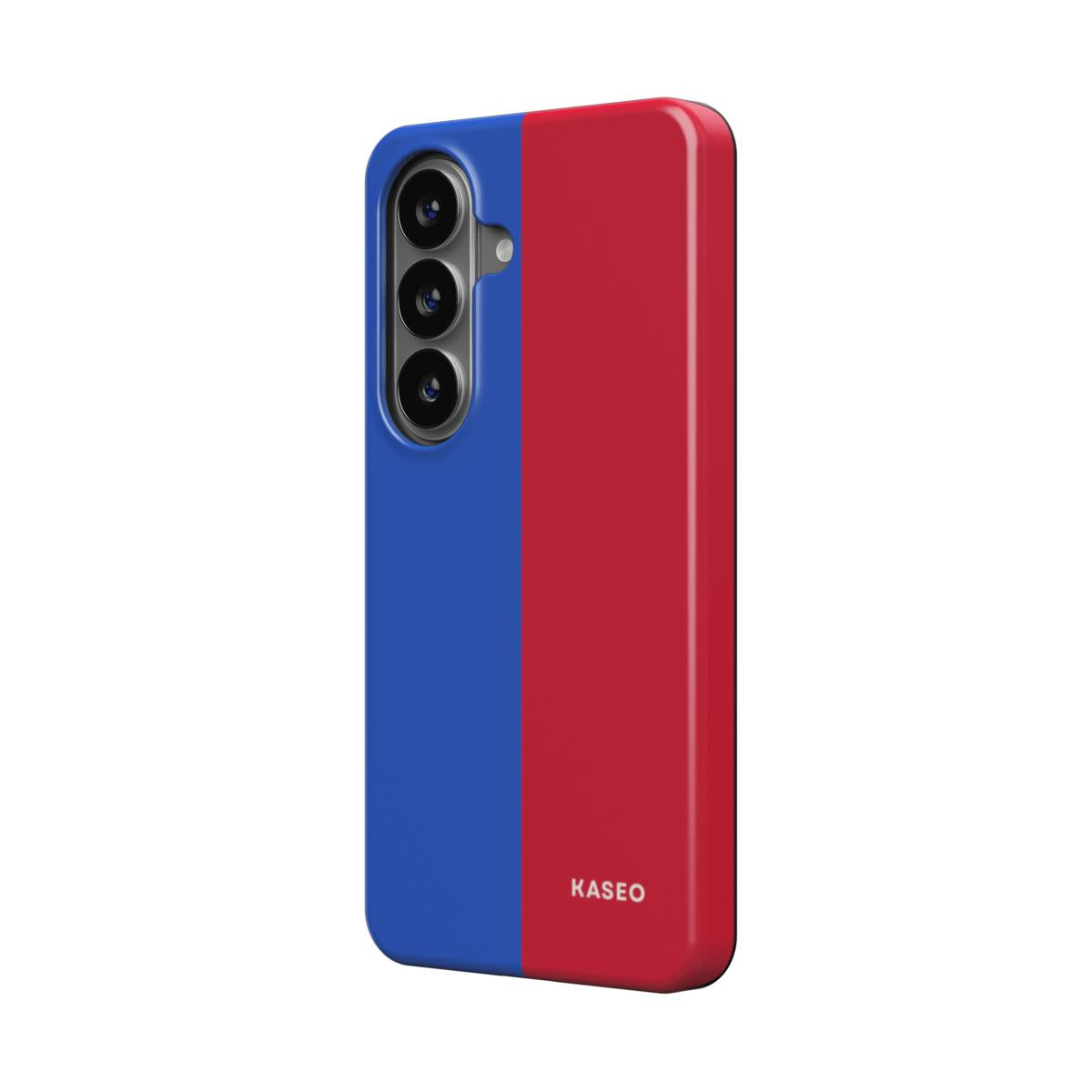 Cobalt & Cherry Split - Android Tough Phone Case