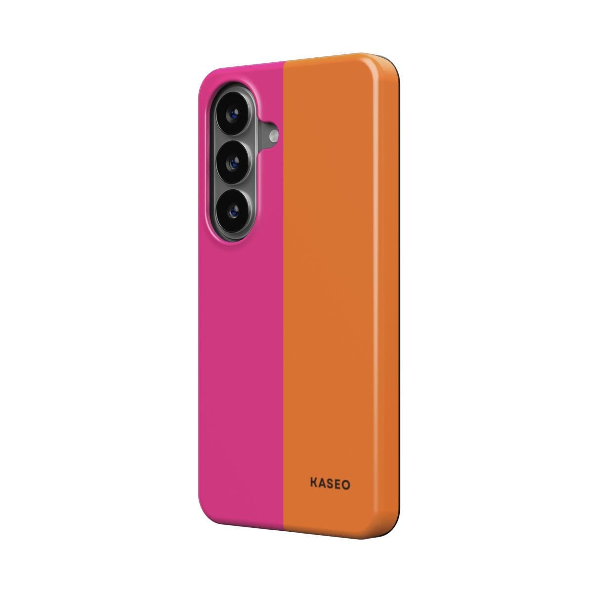 Hot Pink & Orange Split - Android Tough Phone Case