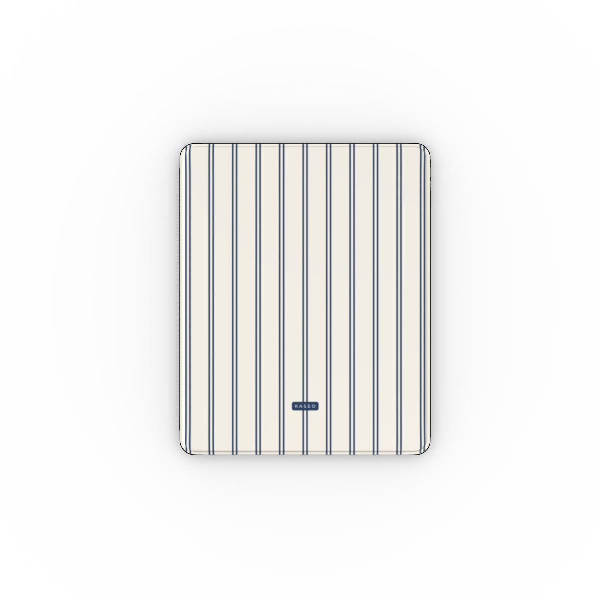 Ticking Stripe Navy - Apple iPad Case