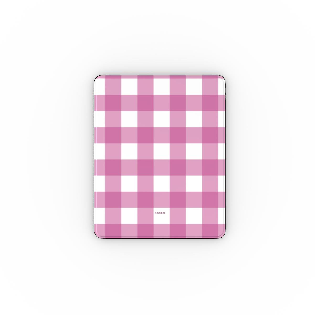 Gingham Pink - Apple iPad Case