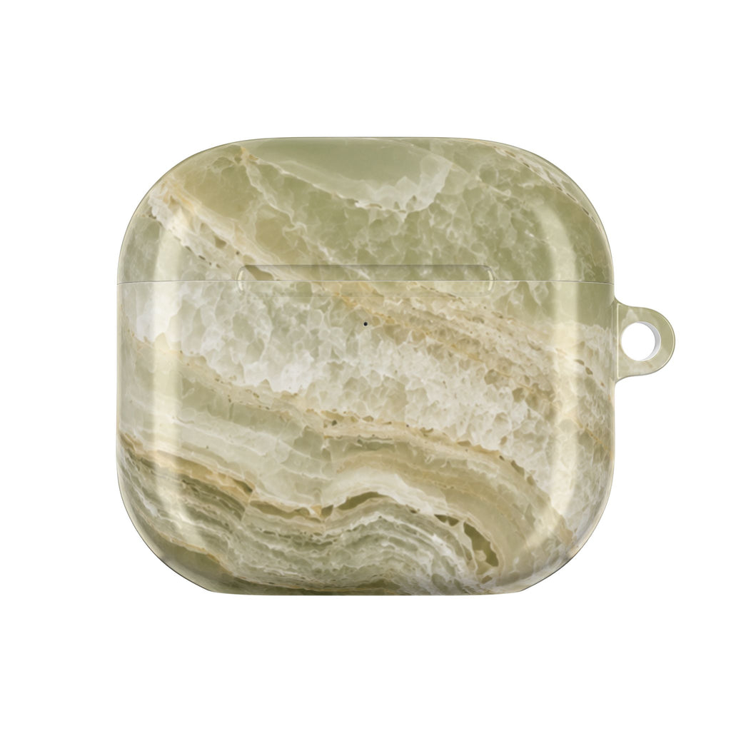 Sage marble print AirPods Gen 4 case
