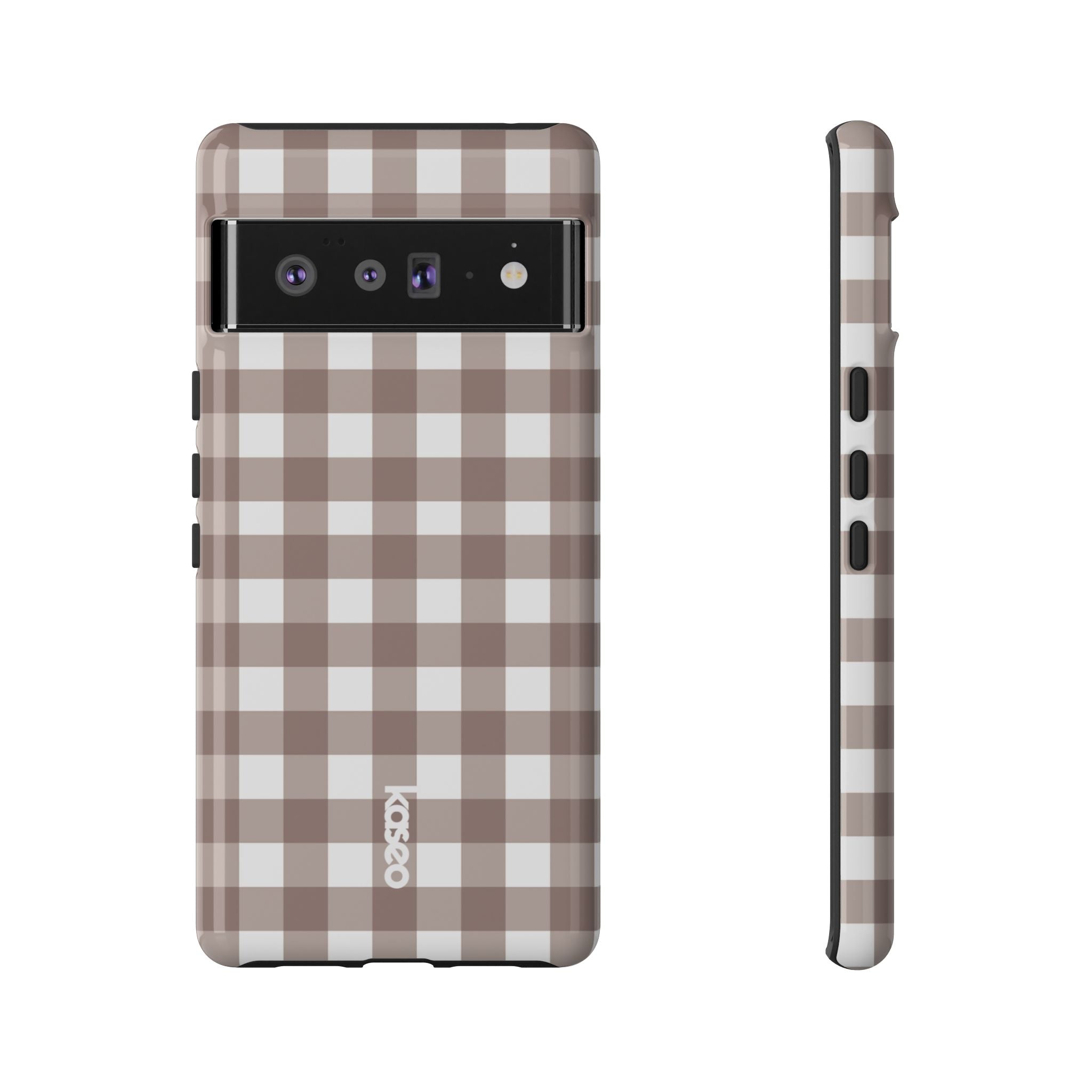 Gingham Brown