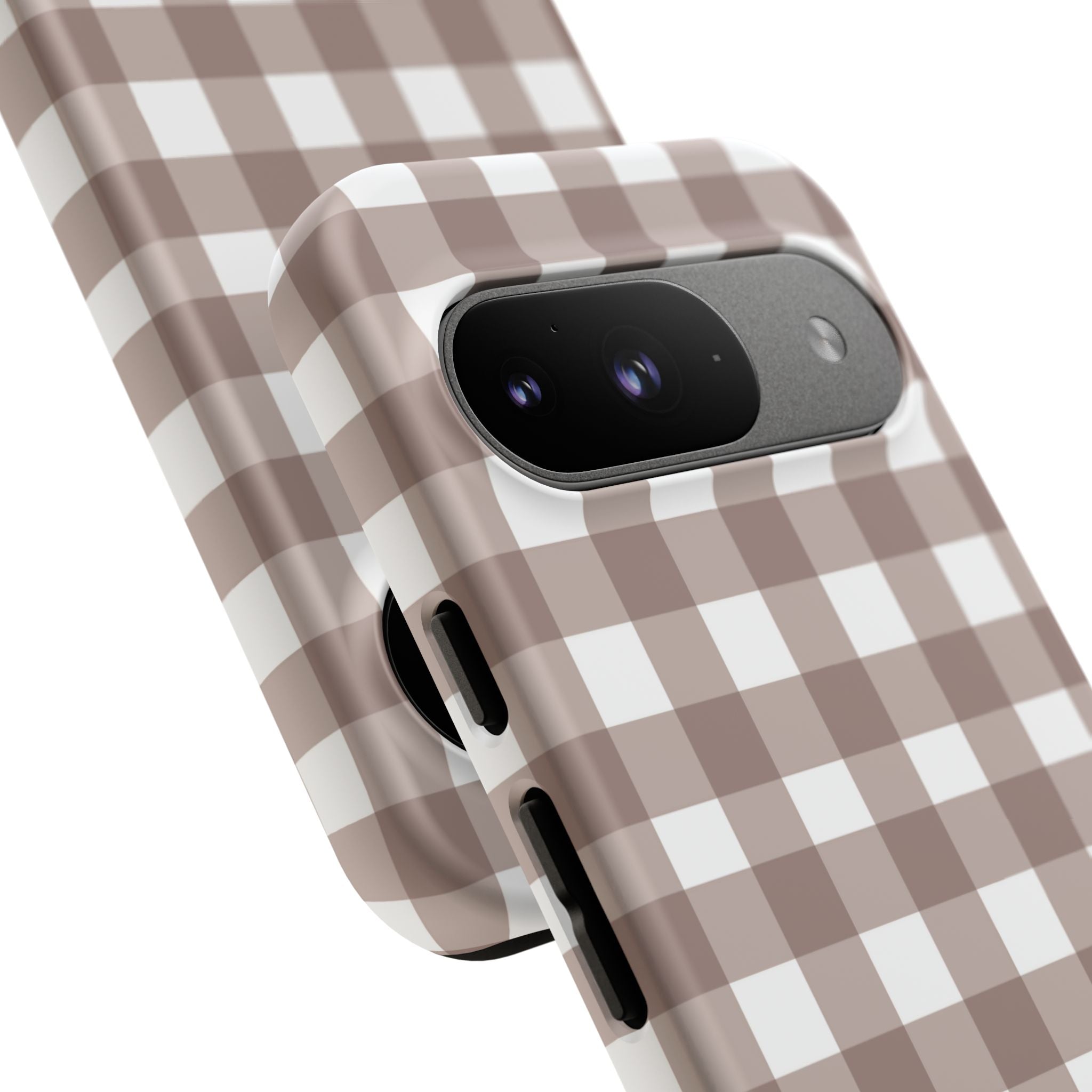 Gingham Brown