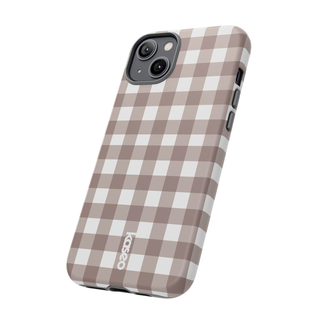 Gingham Brown