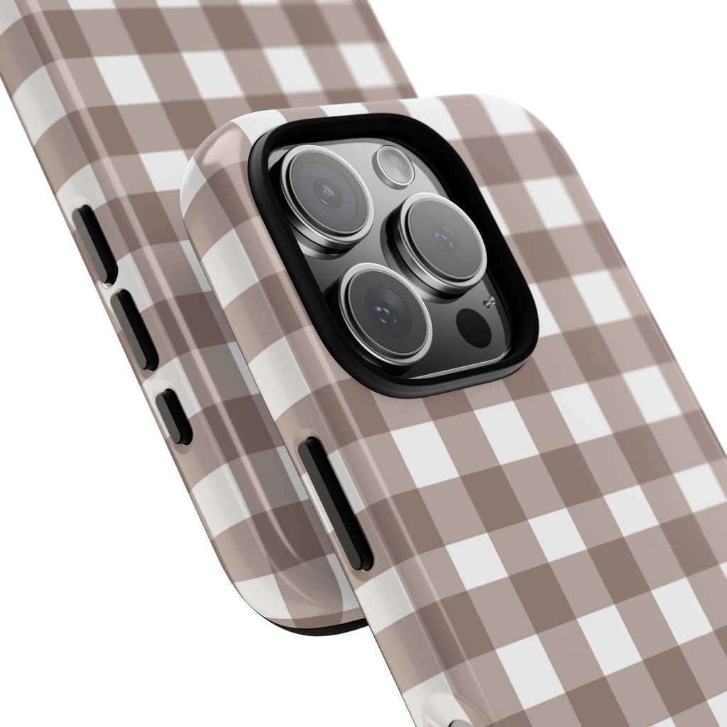 Gingham Brown