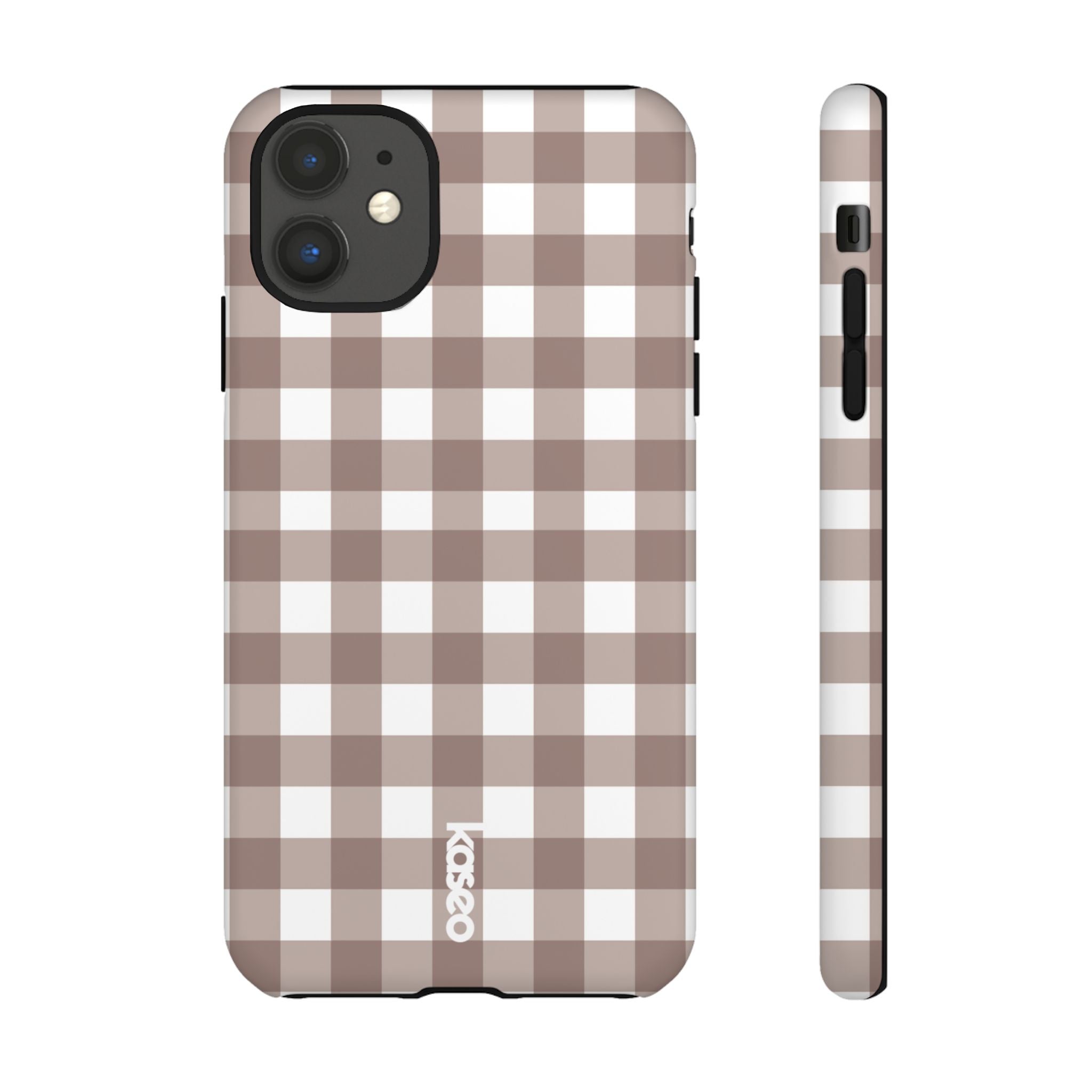 Gingham Brown