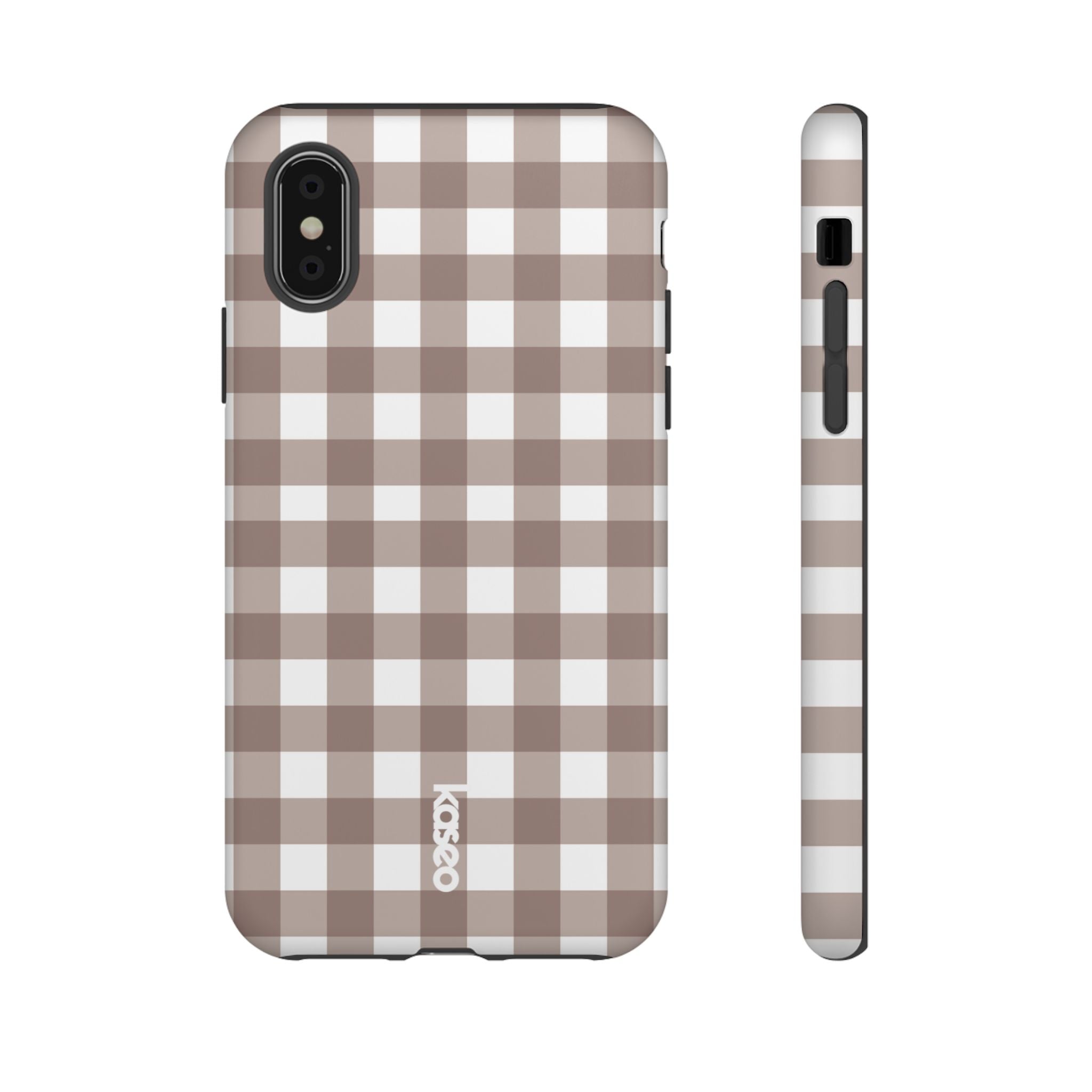 Gingham Brown