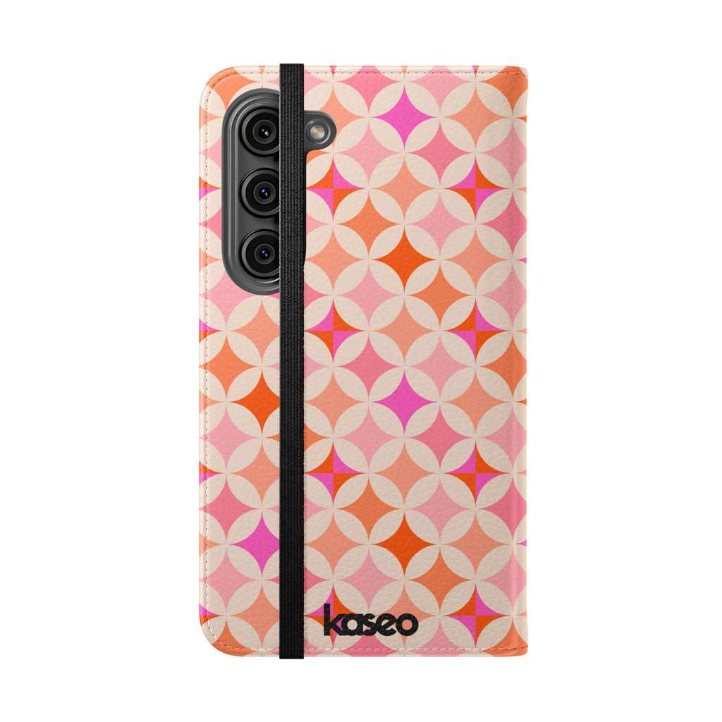 Retro Tile - Flip Phone Case