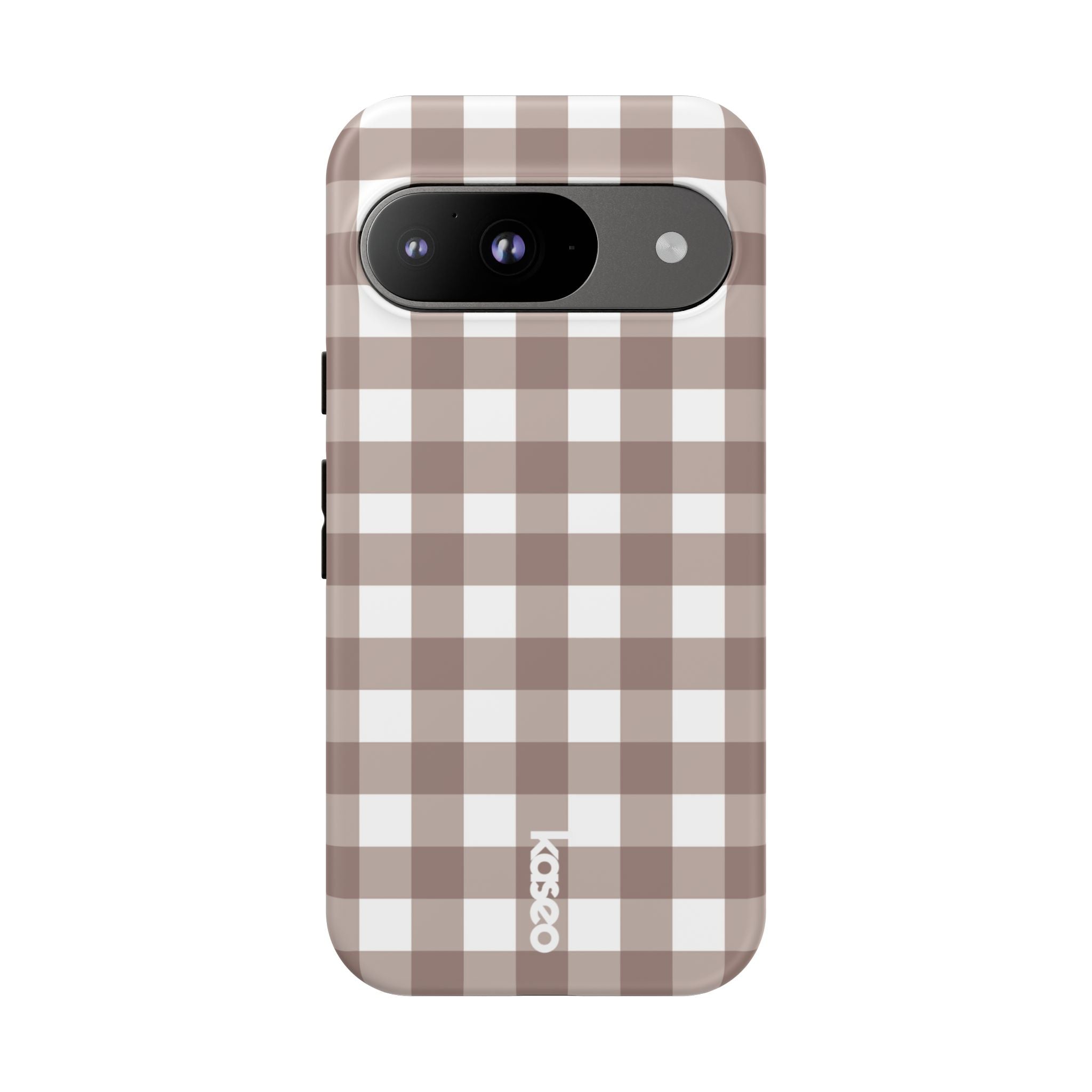 Gingham Brown