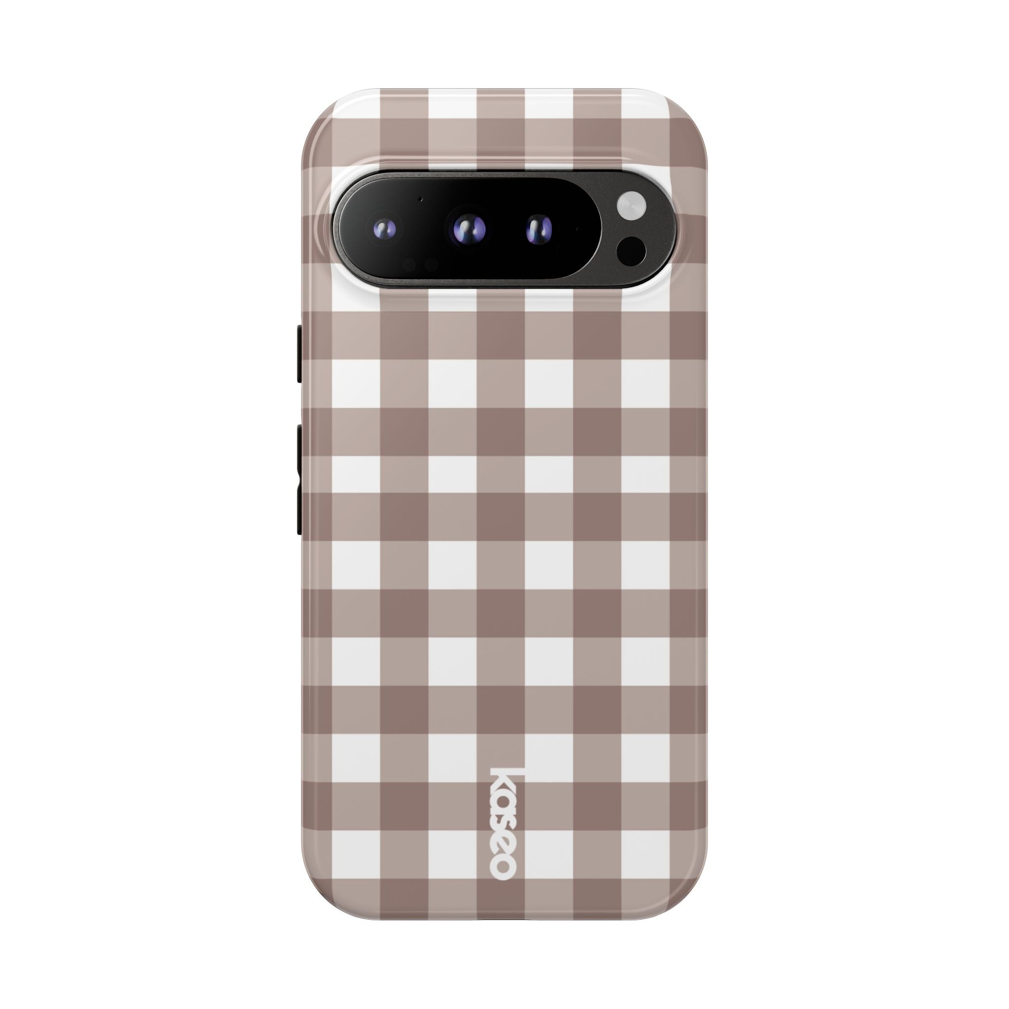 Gingham Brown