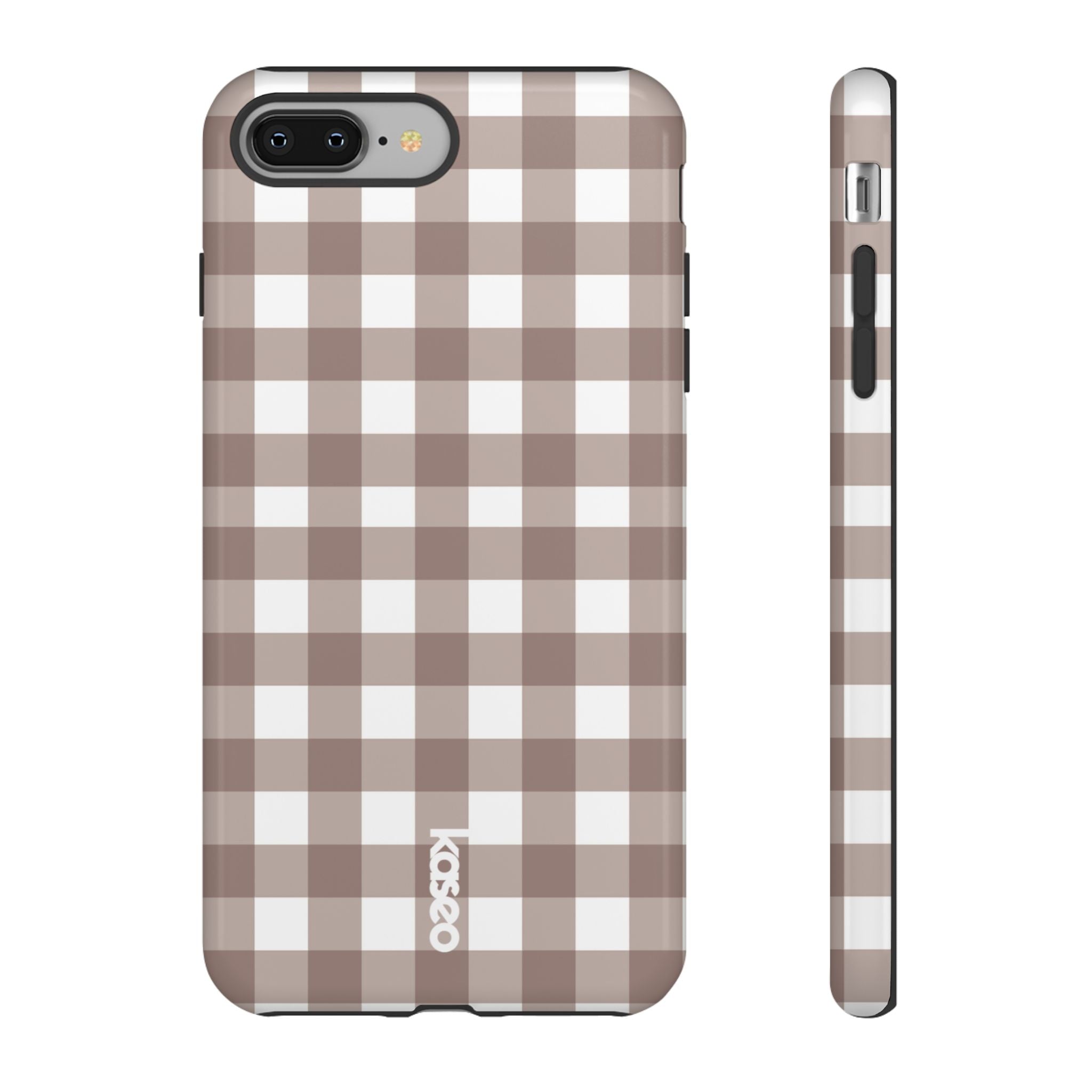 Gingham Brown